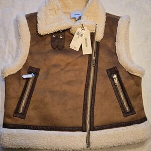 Jason Wu Tan and Cream  Vest